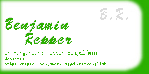 benjamin repper business card